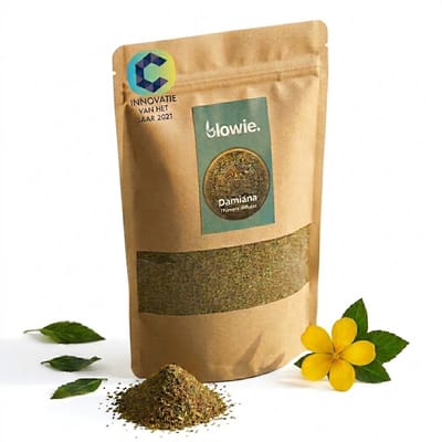 Blowie® Damiana Fijngesneden - 1KG - Damiana Blad Gedroogd - Thee Kruidenmix