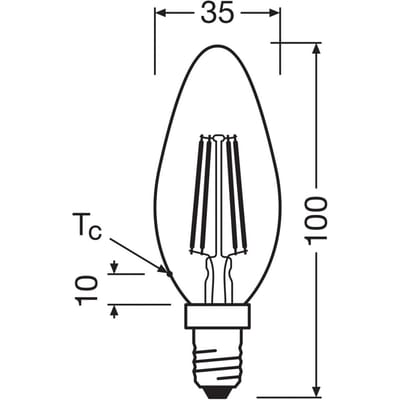 OSRAM HOMELIGHTING 4099854338694 LED-lamp Energielabel A (A - G) E14 2.2 W = 40 W Warmwit (Ø x h) 35 mm x 35 mm 3 stuk(s)