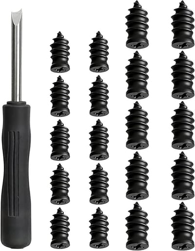 Autoband Reparatie Nagel - Rubberen Plug - Snel Herstel - Taaie Rubber Constructie - Compacte Set - Zwart