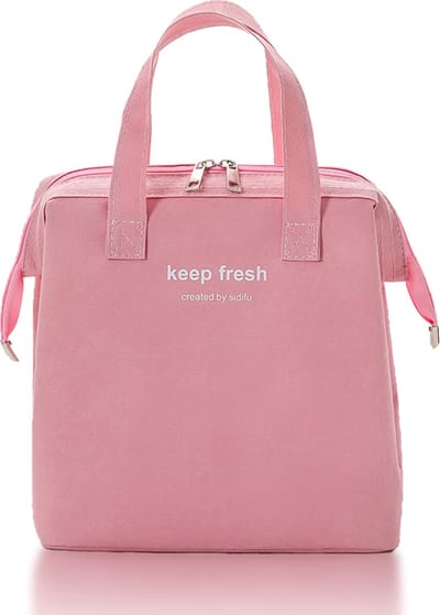 Rainbecom - Koeltassen - Lunchtas – 23x24x14 cm – 7.5 Liter - Roze - Isolatie - Kationisch Polyester - Handvat Riem - Koeltas - Lunch Bag - Geïsoleerde Koeltas - Picknicktas