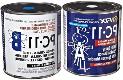 Marine Epoxy Lijm - Twee Delig Epoxy - Vastzetten Materialen - Waterdichte Verbinding - 3.86 kg - Off-White