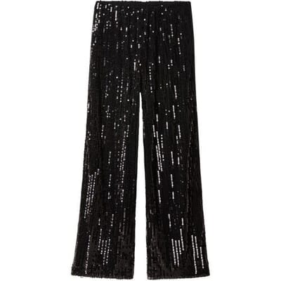 ESMARA Dames broek met pailletten (Zwart, XS (32/34))
