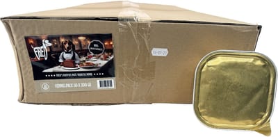 Hondenpaté Freds - Zwijn en Gevogelte - 50x300 gram, 99% Vlees, Graanvrij