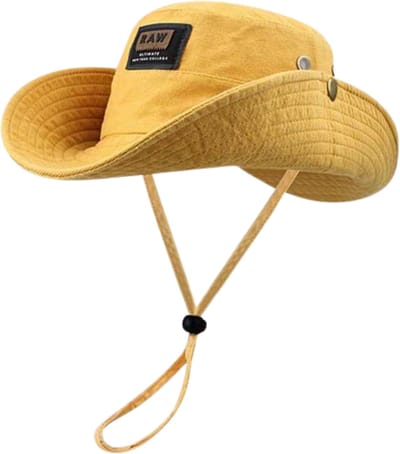 Nivard Zonnehoed - Reishoed - UV Beschermende Hoed - Bucket Hat - Festival - Pet - Hoedje Voor Dames & Heren - Hoofdbescherming - Geel
