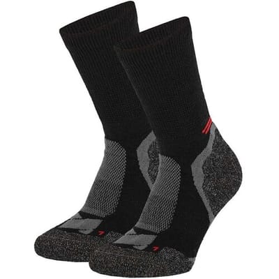 Xtreme Hiking Sokken Wol - Wandelsokken Merinowol - 2 paar - Multi Black - Maat 35/38