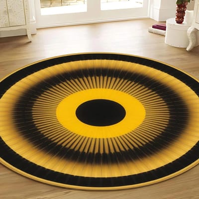 Sunshine Rond Kleed - Minimalistisch Mid-Century Stijl Indoor Cirkel Kleed, Zachte Deurmat of Badmat voor Woonkamer, Entree, Huisdecoratie Diameter 40cm