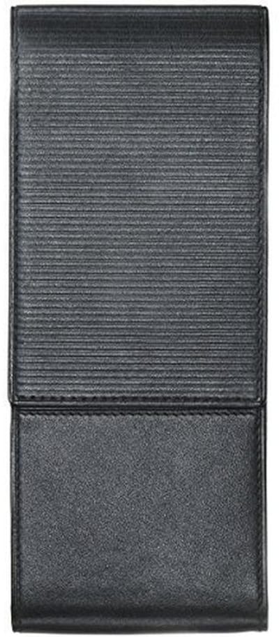 Elegante leren penhoes voor 3 pennen