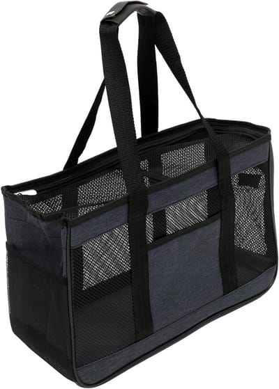 Huisdier Draagtas - Reistas Kat - Veilig Vervoer - Ademend Materiaal - 43x29x19cm - Blauw