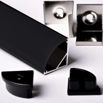 Aluminium Profiel Hoekstrip 3 Meter voor LED Strips met Afdekking