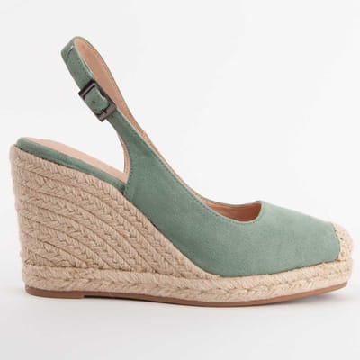 Montevita Espadrilles Met Een Sleehak Balenci7 Groen