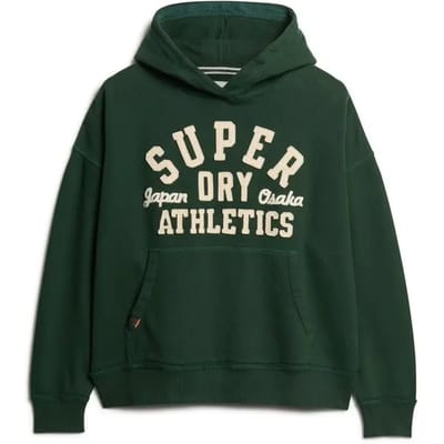 Superdry - Athletic Essentials oversized hoodie met applicatie - Dames - Hoodies