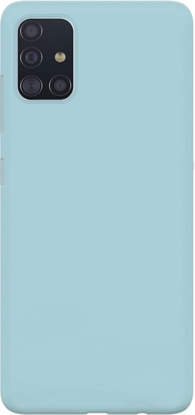 Ceezs Pantone siliconen hoesje geschikt voor Samsung Galaxy A71 - silicone Back cover in een unieke pantone kleur - blauw