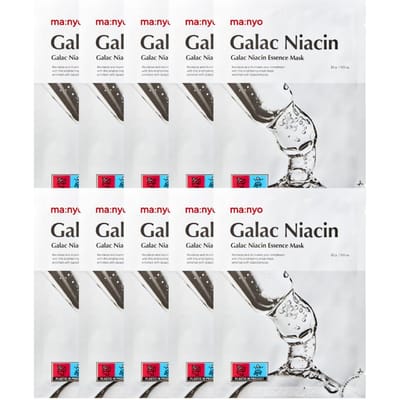 Masque Essence Galac Niacin Manyo 10 pièces BOUTIQUE AUTHENTIQUE white