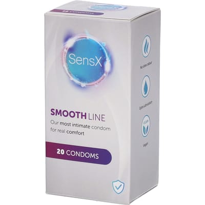 Condoom SensX Smooth Line 20 stuks
