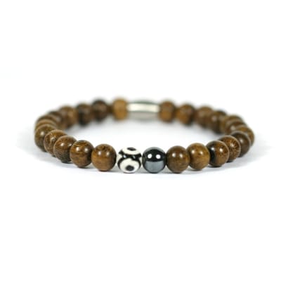 Heren armband robles - evil eye agate - Ibizamen -20cm
