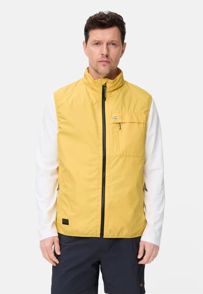 camel active Outdoor bodywarmer gemaakt van waterafstotend materiaal - Maat menswear-M - Zonnegeel