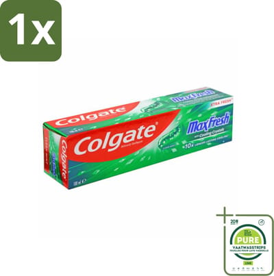 1 x Colgate Tandpasta Maxfresh Cleanmint 100 ml - Tandpasta - Tanden Reinigen - Tandsteen Verwijderen - Tandbederf Bestrijden - Frisse Adem