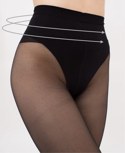 Giulia Talia Modelling 40 - Panty - In Shape- Corrigerend - Figuur Corrigerend - Talia - 40 Den - Medium - Zwart
