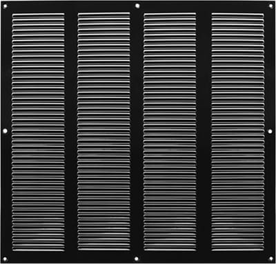 Metalen rooster 400x400mm zwart - MR4040M - RAL9005