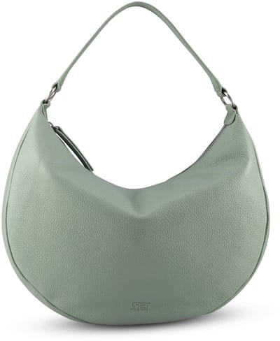 JOST Leren Schoudertas Vika Hobo Bag Lagoon Mintgroen