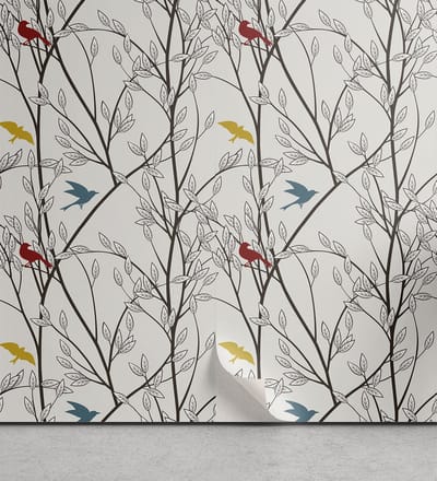 ABAKUHAUS Nature Peelable & Adhesive behang voor thuis, zelfklevende woonkamerkeukenaccent, 33 cm x 250 cm, mosterdkastanjebruin