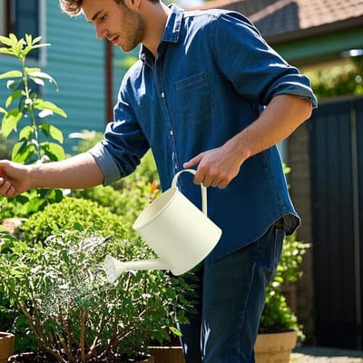 Binnen Gieter - Water Gieter - Planten Water Geven - Lange Tuit - 1 Liter - Beige