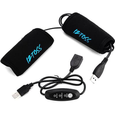 IZTOSS Chauffe-guidon chauffant électrique pour moto, poignées chauffantes USB pour scooter noir