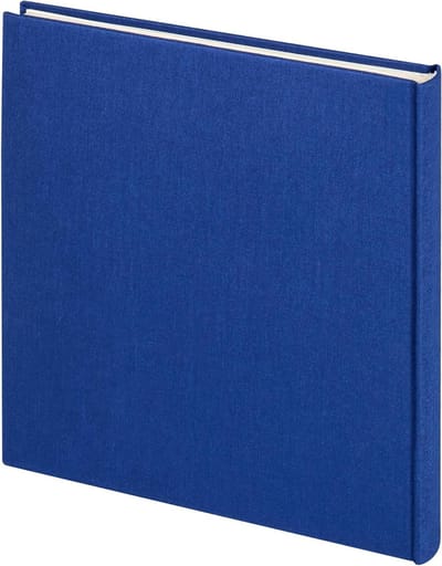 Fotoalbum Linnen - Album Boek - Herinneringen Bewaren - Boekgebonden Design - 26 x 25 cm - Blauw