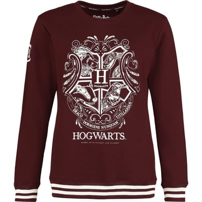 Harry Potter Sweatshirts - Hogwarts - Arabesque - S tot XXL - voor Vrouwen - bordeaux