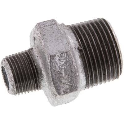 R 3/4'' x R 3/8'' Verzinkt Gietijzeren Borstnippel 25 Bar [2 Stuks]