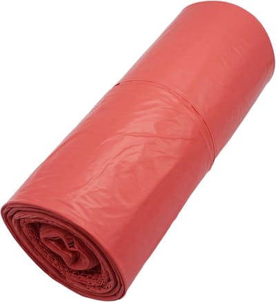 Vuilniszakken - Afvalzakken - Huishoudelijk Gebruik - Sterke LDPE Folie - 160 Liter - Rood