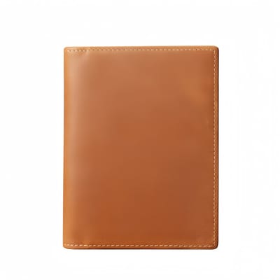 Portemonnee - Retro - echte leer - meervoudig en meervoudig kaartvak - 10,5*14*1 cm - geelbruin - 1 stuk