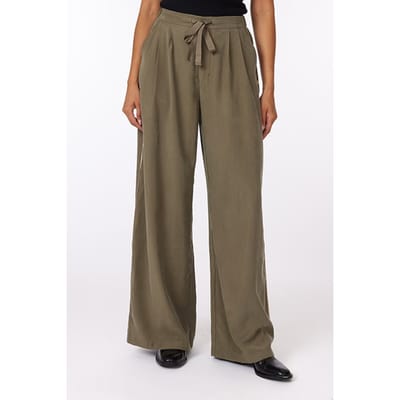 Scotch & Soda Wide Lag Pant With Tie Dusky Green Taglia: W27 | Pantaloni Outlet | Donna | Verde