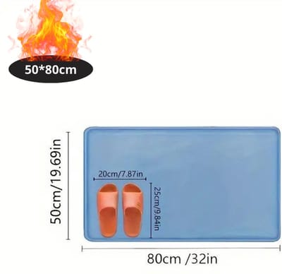 Nivard Badmat - Douchemat - Antislip - Wc Mat - Toiletmat - Badkamermat - Hemelsblauw - 50x80