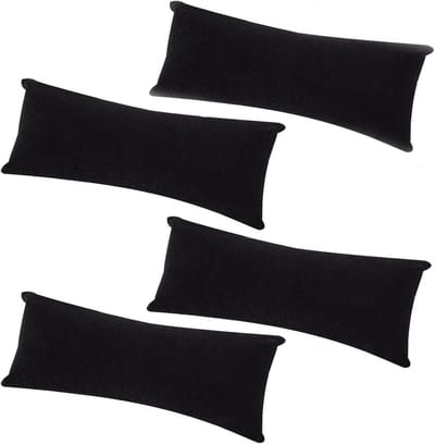 Set van 4 Kussens voor het Presenteren van Horloges en Sieraden, Geschikt voor Armbanden en Accessoires, Zwart