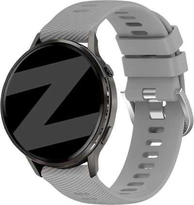Bandz Siliconen 'Deluxe' bandje geschikt voor Garmin Vivoactive 4s / Vivomove 3s / Venu 4 - 41mm / Venu 3s / Venu 2s / Forerunner 265s / Forerunner 255s - Grijs