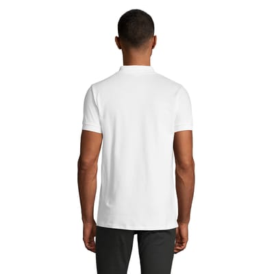 SOLS Heren Portland Poloshirt (Wit/Grijs)