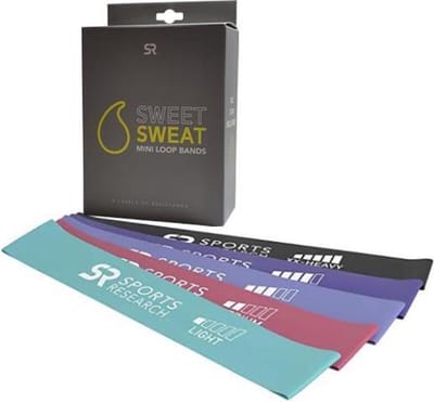 Sweet Sweat - Mini Elastiek Weerstand Lusbanden - Resistance Bands - Fitness Elastiek (5 verschillende banden)