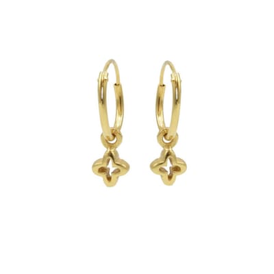 Karma Symbols oorbel Open Plus Goud M2538