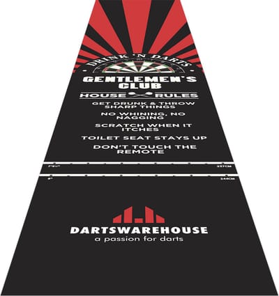 DWH Gentlemens Club Dartmat 300x60