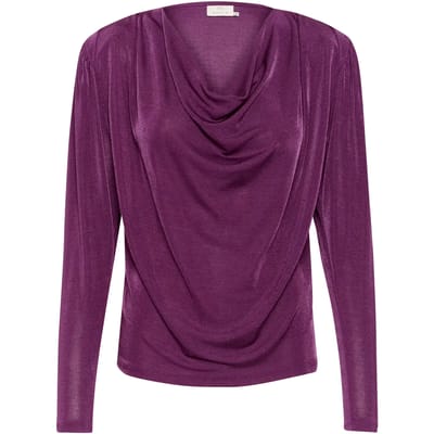 Kaffe KAgina Jersey Dames Blouse -Gloxinia