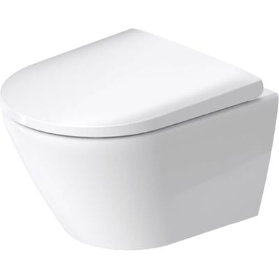 Duravit D-neo Wandclosetpack - met wandcloset - compact - diepspoel - rimless - 37x48x40cm - met verdekte bevestigigng - softclose - wit