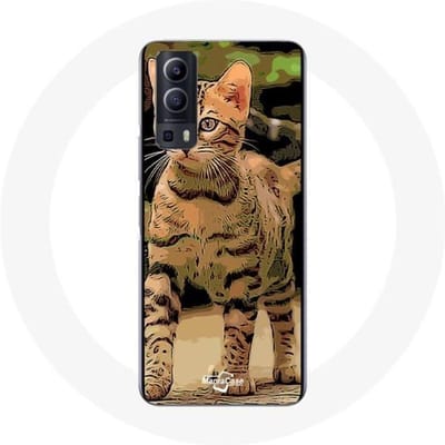 Vivo Y72 Bengalen kattenras cartoon hoesje