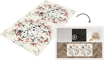 Keukenloper - Loper keuken - Abstract - Hond - Patronen - Dalmatiër - 120x60 cm - Keukenloper vinyl