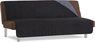 Belmarti Duo Click Clack bankbeschermer - 140 cm - Zwart