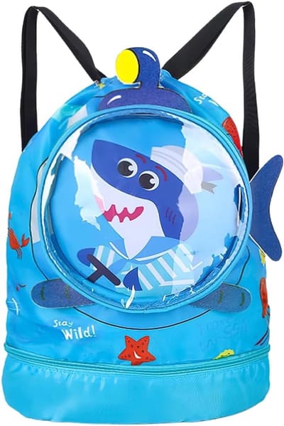 Thijox - Zwemrugzak voor Kinderen, Waterdichte Strandtas met Cartoon Dieren, Verstelbare Schouderbanden en Schoenenhouder, Perfect voor Meisjes en Jon
