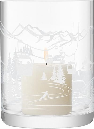 L.S.A. Alpine Windlicht - 19 cm - Transparant
