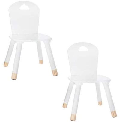Kinderstoelen voor kinderen - 2 stuks, Wit