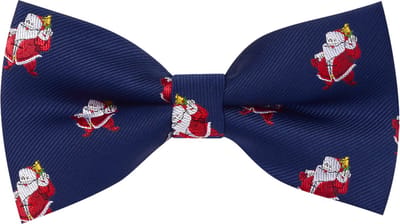 Sorprese Vlinderdas - Kerst Strik - 100% zijden - donkerblauw - vlinderstrik - model 4 - vlinderdassen
