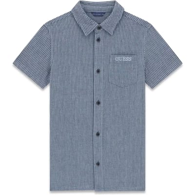 Korte mouwen shirt in seersucker enfant Guess Seersucker